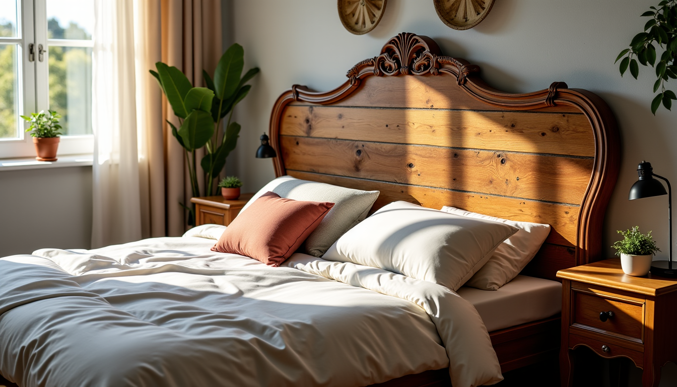 Comment fabriquer une tête de lit élégante avec des matériaux récupérés