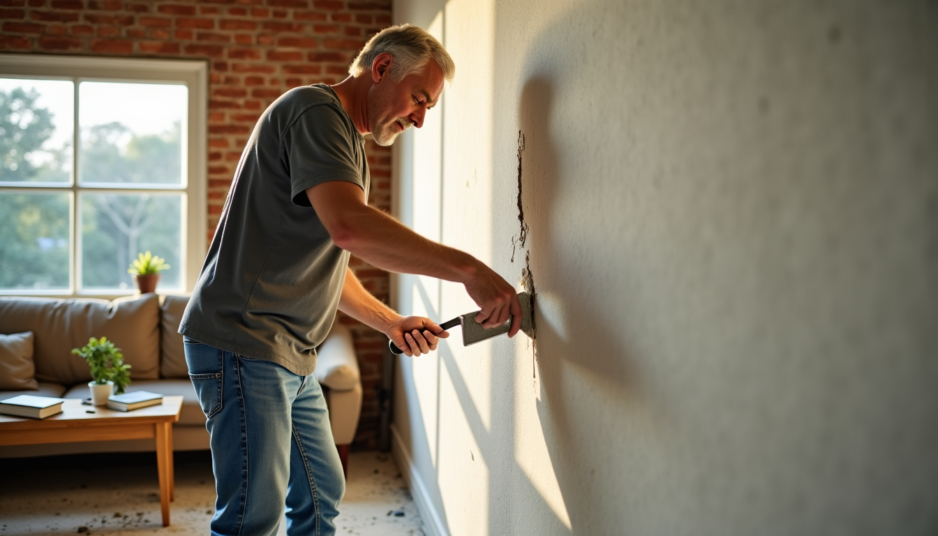 Comment réparer un mur fissuré sans refaire toute la peinture