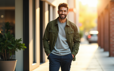 Vêtements homme polyvalents : conçus pour aller de l’intérieur à l’extérieur sans changer de tenue