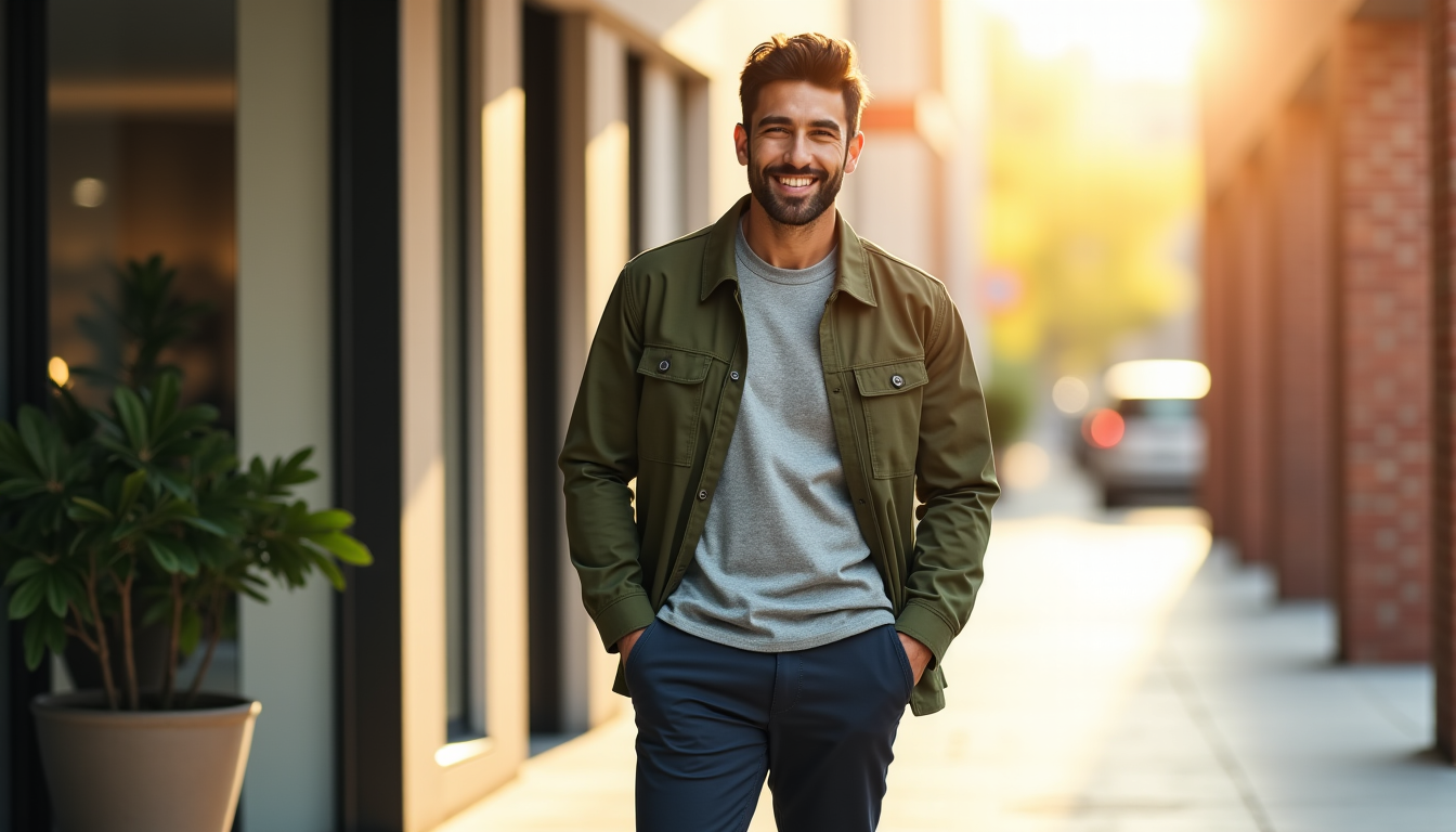 Vêtements homme polyvalents : conçus pour aller de l’intérieur à l’extérieur sans changer de tenue